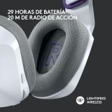 Logitech G - 981-000883 auricular y casco Auriculares Inalámbrico Diadema Juego Blanco