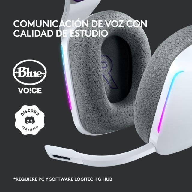 Logitech G - 981-000883 auricular y casco Auriculares Inalámbrico Diadema Juego Blanco
