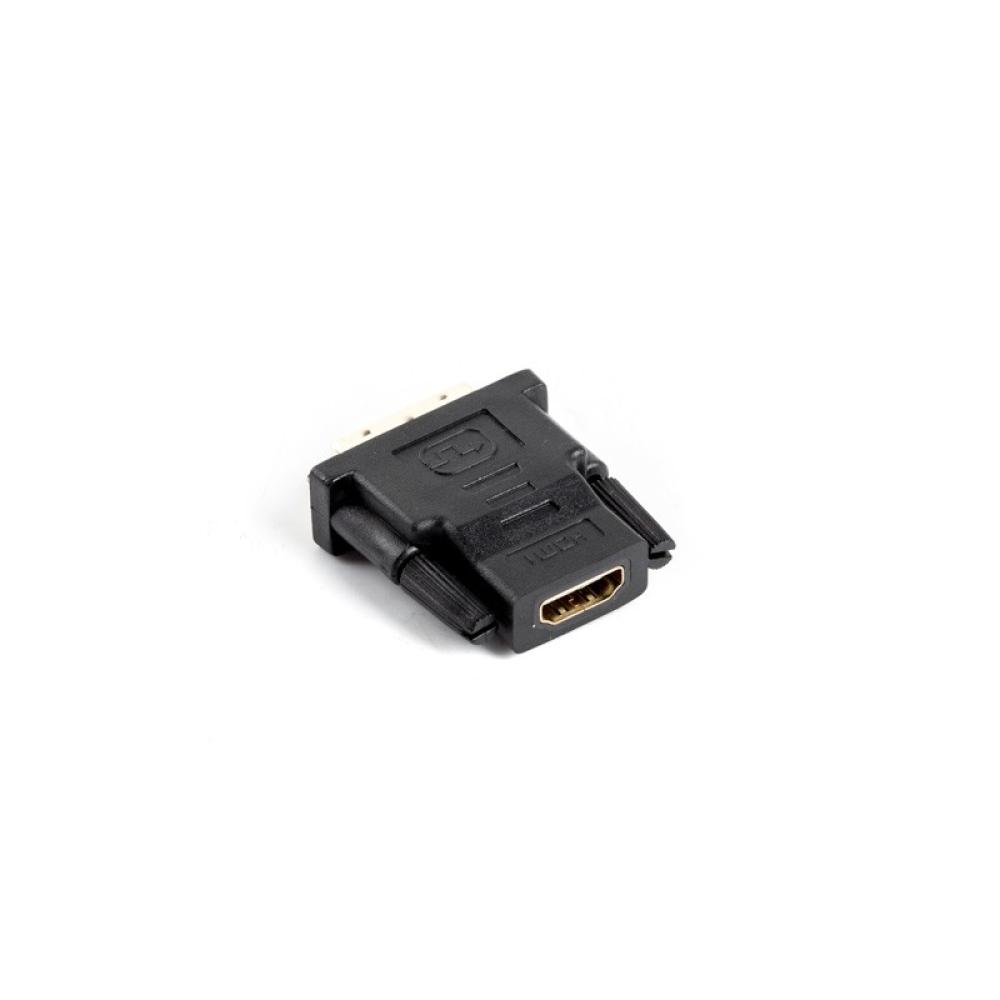 Lanberg - AD-0013-BK cambiador de género para cable HDMI DVI-D 18+1 Single Link Negro