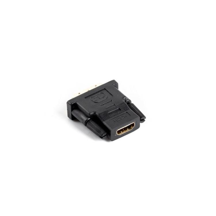 Lanberg - AD-0013-BK cambiador de género para cable HDMI DVI-D 18+1 Single Link Negro