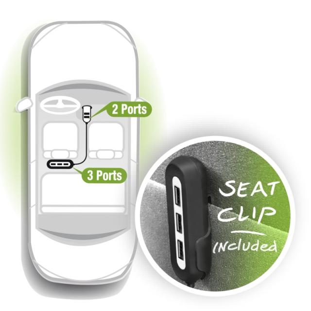 Ewent - EW1355 cargador de dispositivo móvil Negro, Gris Auto