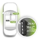 Ewent - EW1355 cargador de dispositivo móvil Negro, Gris Auto