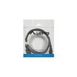 Lanberg - CA-C13E-10CC-0018-BK cable de transmisión Negro 1,8 m C13 acoplador C14 acoplador