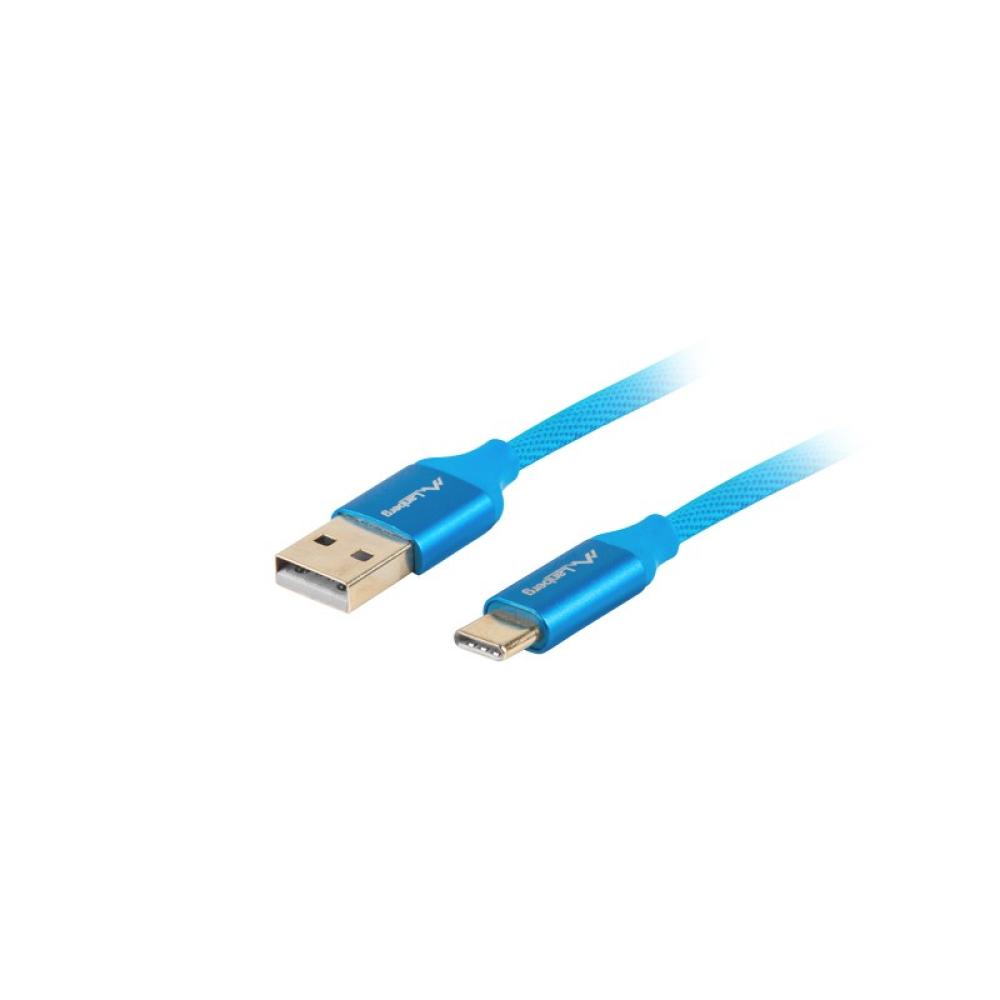 Lanberg - CA-USBO-22CU-0010-BL cable USB USB 2.0 1 m USB C USB A Azul