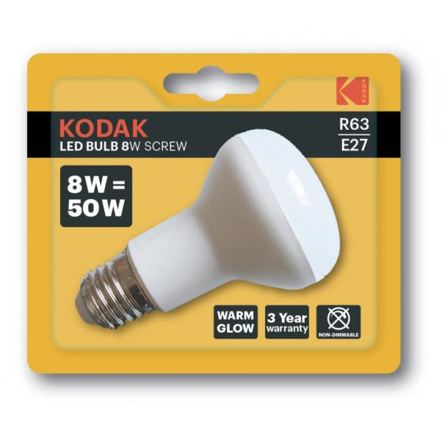 Kodak - Reflector lámpara LED Blanco cálido 8 W E27