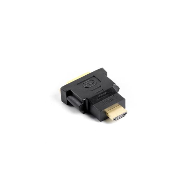 Lanberg - AD-0014-BK cambiador de género para cable HDMI DVI-D (F) (24 + 5) Negro