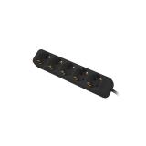 Lanberg - PS0-05F-0150-BK base múltiple 1,5 m 5 salidas AC Interior Negro