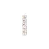 Lanberg - PS0-05F-0300-W base múltiple 3 m 5 salidas AC Interior Blanco