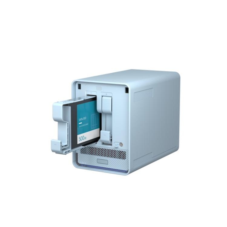 QNAP - QMiroPlus-201W NAS Escritorio Intel® Celeron® J4125 4 GB DDR4 0 TB QNAP Turbo System Azul