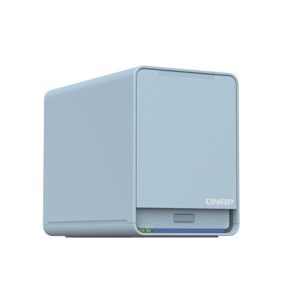 QNAP - QMiroPlus-201W NAS Escritorio Intel® Celeron® J4125 4 GB DDR4 0 TB QNAP Turbo System Azul