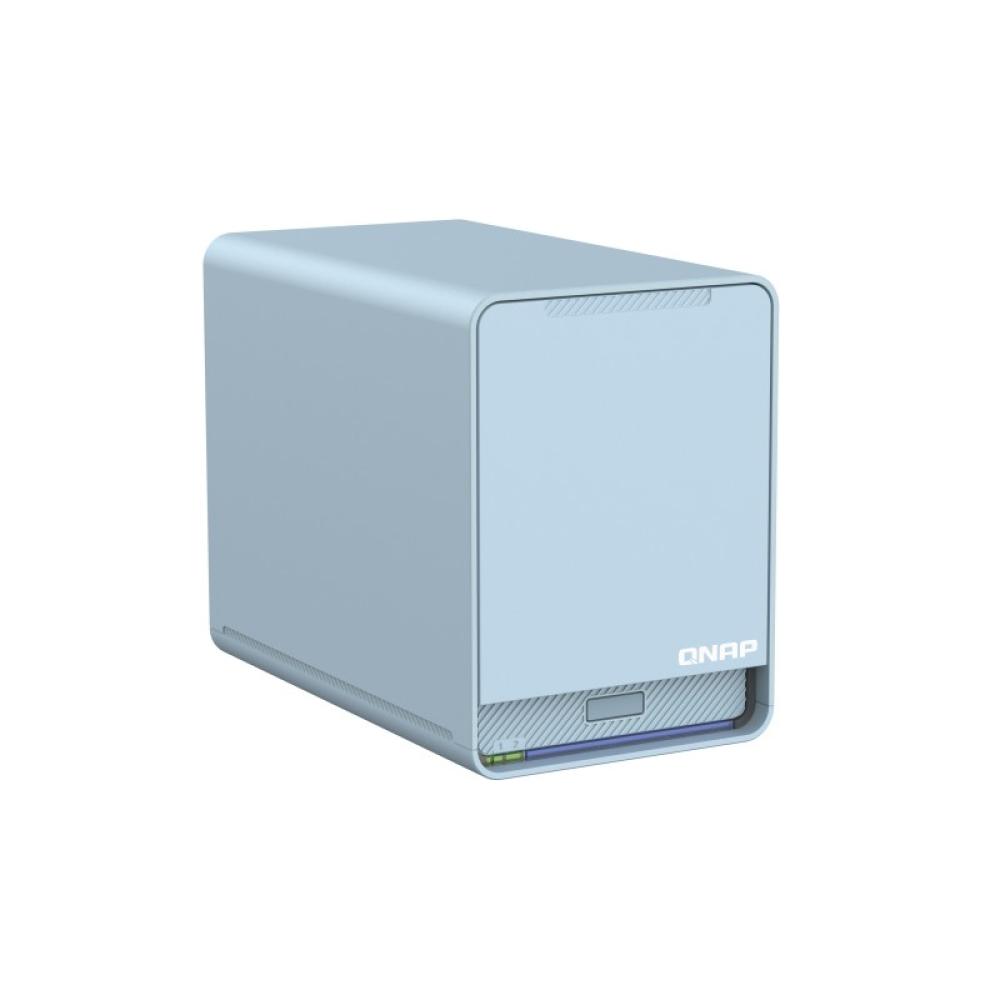 QNAP - QMiroPlus-201W NAS Escritorio Intel® Celeron® J4125 4 GB DDR4 0 TB QNAP Turbo System Azul