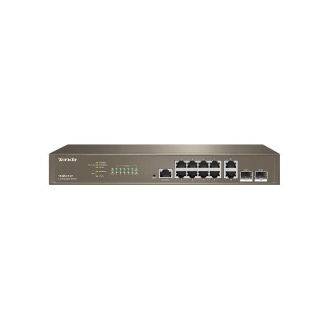 Tenda - TEG5312F switch Gestionado L3 Gigabit Ethernet (10/100/1000) 1U Marrón