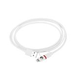 SilverHT - Cable Combo MFI - MicroUSB + Lightning 1,5m - Blanco