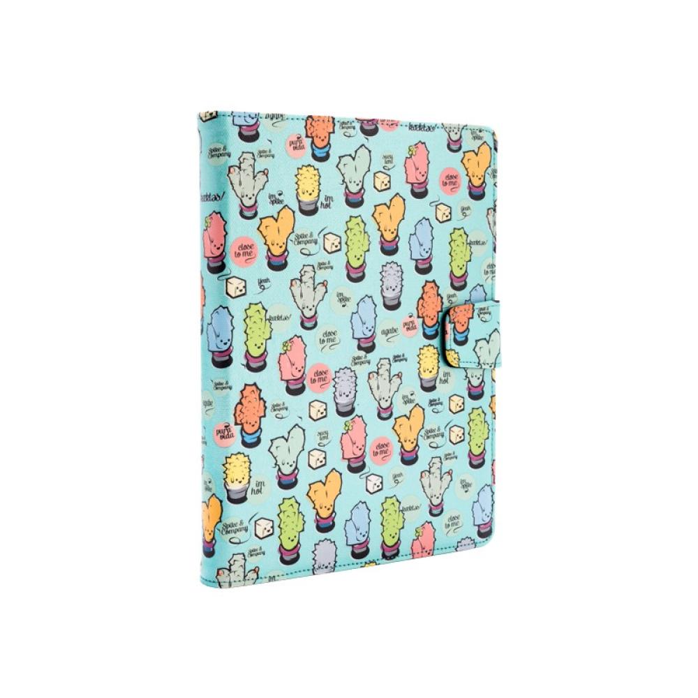 SilverHT - Funda Universal Rotatory 360º (9 - 10.1'''') Cactoos Green metal