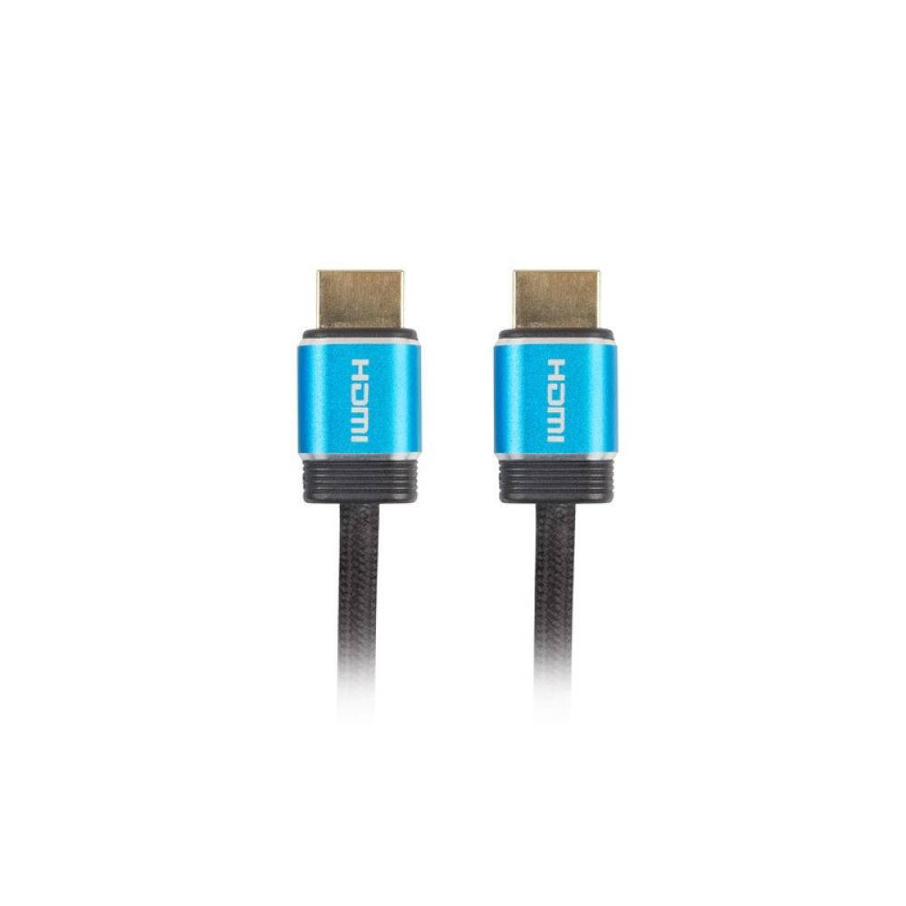 Lanberg - CA-HDMI-P20CU-0010-BK cable HDMI 1 m HDMI tipo A (Estándar) Negro, Azul