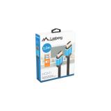 Lanberg - CA-HDMI-P20CU-0010-BK cable HDMI 1 m HDMI tipo A (Estándar) Negro, Azul