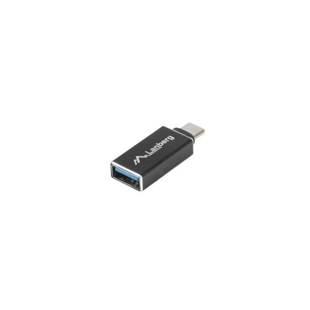 Lanberg - AD-UC-UA-02 cambiador de género para cable USB 3.0 Type C USB 3.0 Type A Negro