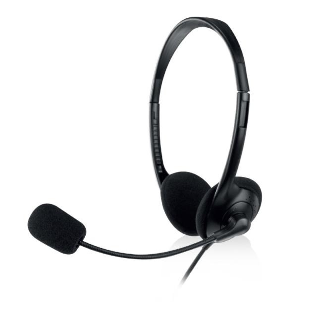 Ewent - EW3568 auricular y casco Auriculares Alámbrico Diadema Calls/Music USB tipo A Negro