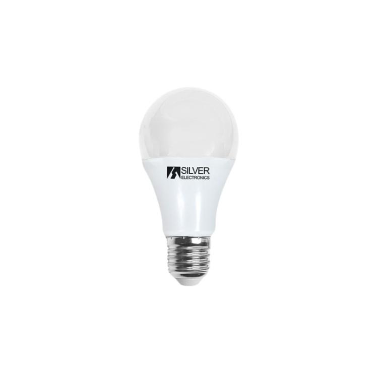 Silver Electronics - Bombilla LED Estándar Sensor 10W E27 3000K