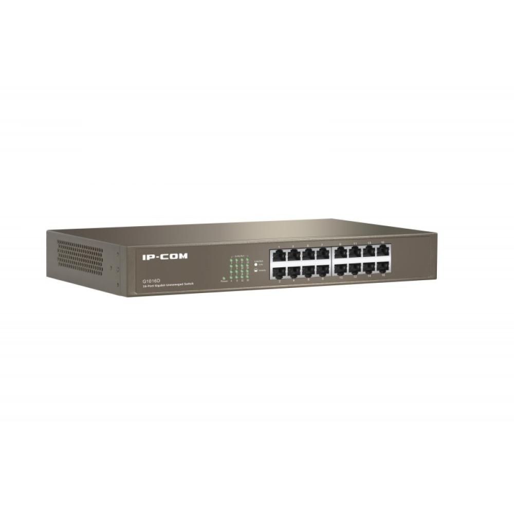 IP-COM Networks - G1016D switch No administrado L2 Gigabit Ethernet (10/100/1000) 1U Bronce