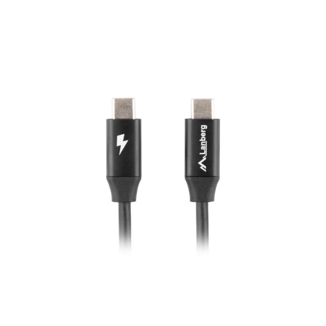 Lanberg - CA-CMCM-40CU-0018-BK cable USB USB 2.0 1,8 m USB C Negro