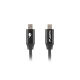 Lanberg - CA-CMCM-40CU-0018-BK cable USB USB 2.0 1,8 m USB C Negro