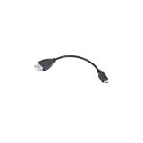 Lanberg - OEM-0006 cable USB USB 2.0 0,15 m USB A Micro-USB B Negro