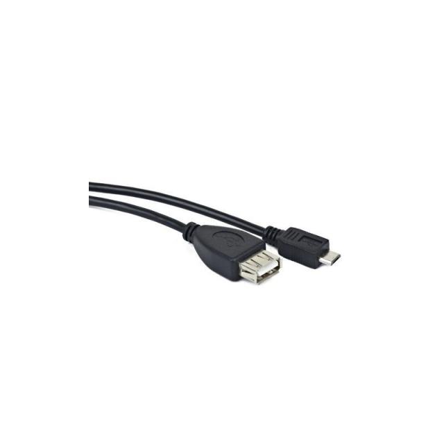 Lanberg - OEM-0006 cable USB USB 2.0 0,15 m USB A Micro-USB B Negro