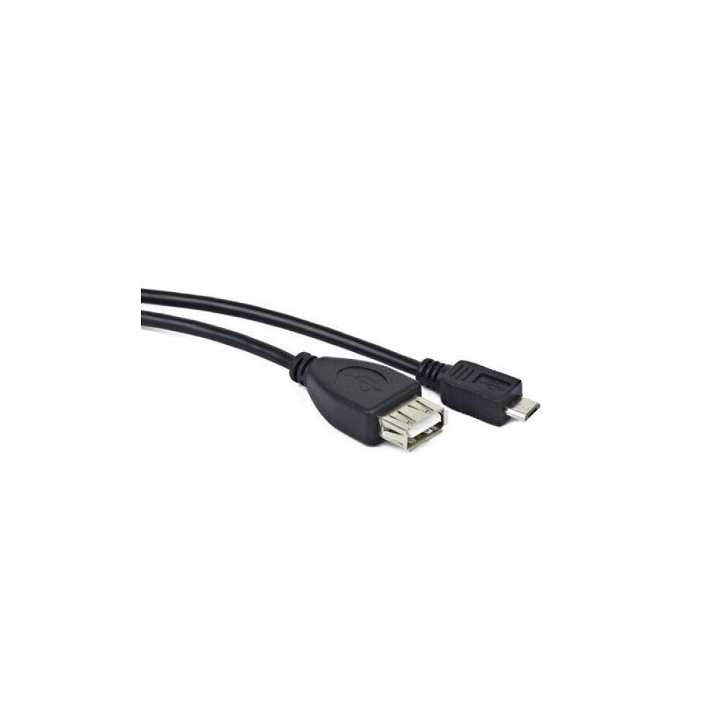 Lanberg - OEM-0006 cable USB USB 2.0 0,15 m USB A Micro-USB B Negro