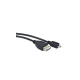 Lanberg - OEM-0006 cable USB USB 2.0 0,15 m USB A Micro-USB B Negro