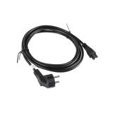 Lanberg - CA-C5CA-11CC-003-BK cable de transmisión Negro 3 m C5 acoplador CEE7/7