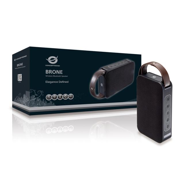 Conceptronic - BRONE01B altavoz portátil Altavoz portátil estéreo Negro, Bronce 10 W