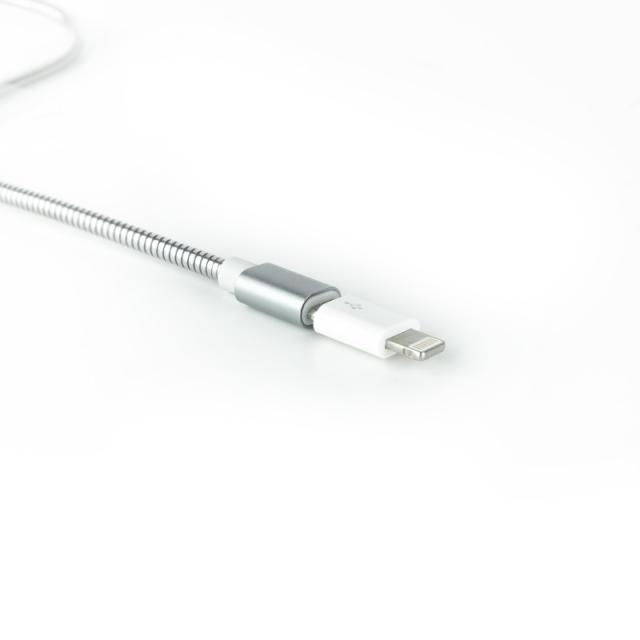 Nanocable - Adaptador Lightning a Micro USB, Lightning/M-Micro B/H Blanco