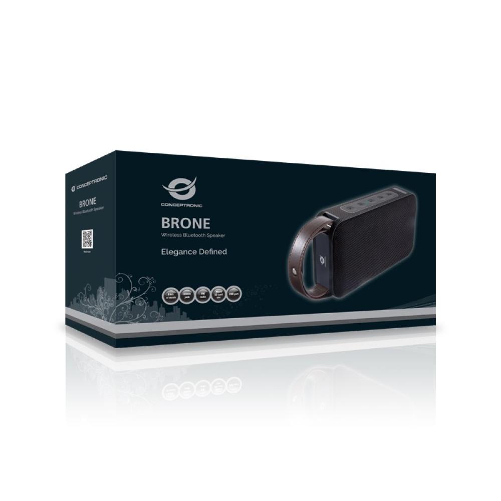 Conceptronic - BRONE01B altavoz portátil Altavoz portátil estéreo Negro, Bronce 10 W