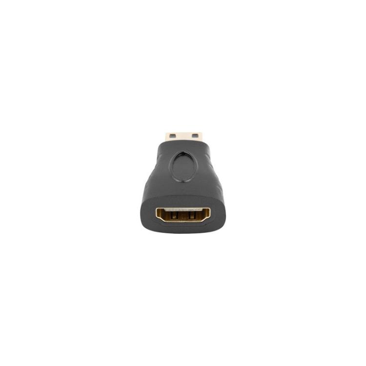 Lanberg - AD-0037-BK cambiador de género para cable HDMI HDMI Mini-C Negro