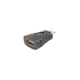 Lanberg - AD-0037-BK cambiador de género para cable HDMI HDMI Mini-C Negro