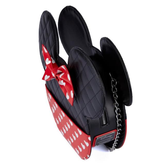 Loungefly - WDTB2434 bolso y bandolera Poliuretano Negro, Rojo Chica