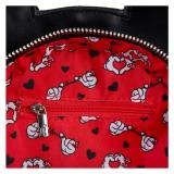Loungefly - WDTB2434 bolso y bandolera Poliuretano Negro, Rojo Chica