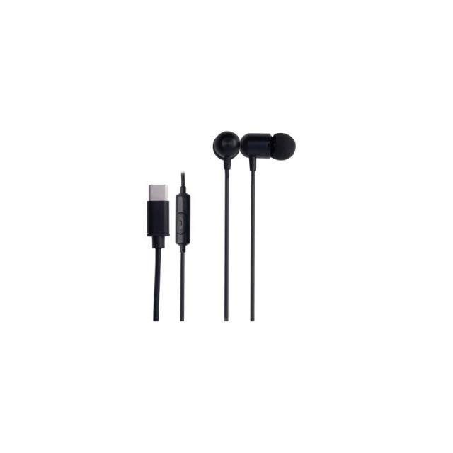 Fonestar - X3-NC auricular y casco Auriculares Alámbrico Dentro de oído Llamadas/Música USB Tipo C Negro