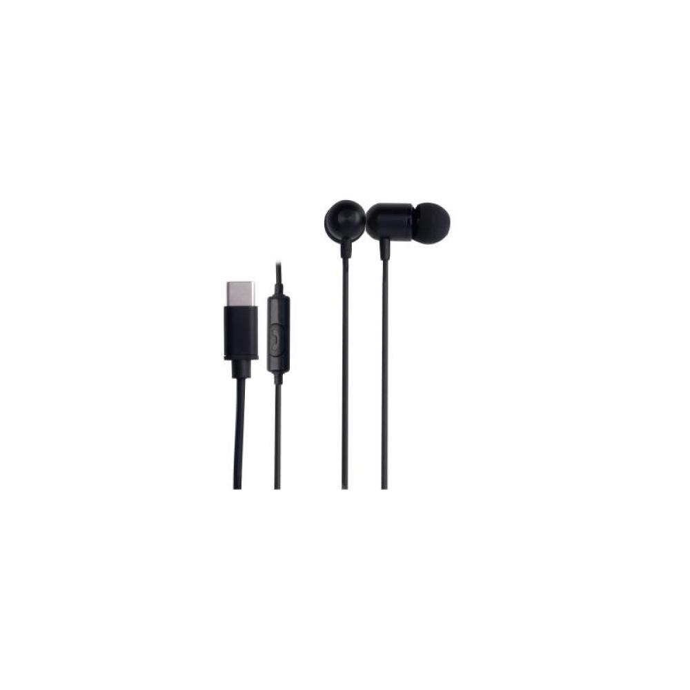 Fonestar - X3-NC auricular y casco Auriculares Alámbrico Dentro de oído Llamadas/Música USB Tipo C Negro
