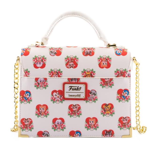 Loungefly - FUNTB0003 bolso y bandolera Cuero vegano Rosa Chica