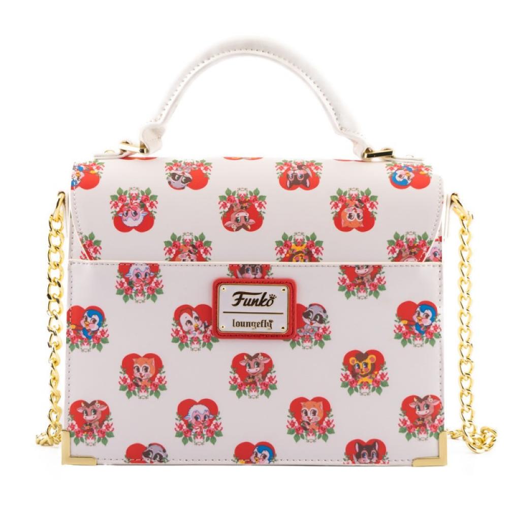 Loungefly - FUNTB0003 bolso y bandolera Cuero vegano Rosa Chica