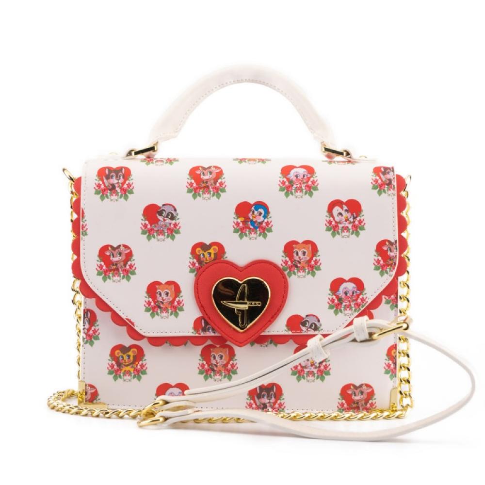 Loungefly - FUNTB0003 bolso y bandolera Cuero vegano Rosa Chica