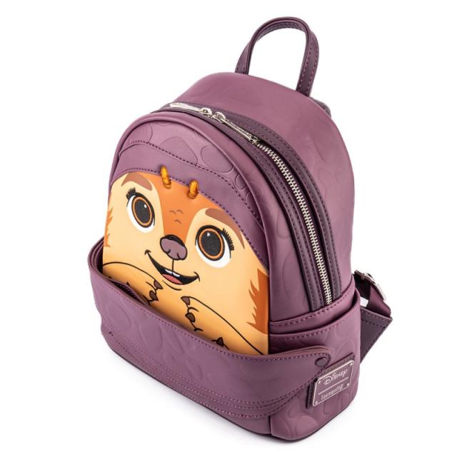 Loungefly - WDBK1980 mochila Mochila informal Borgoña Poliuretano