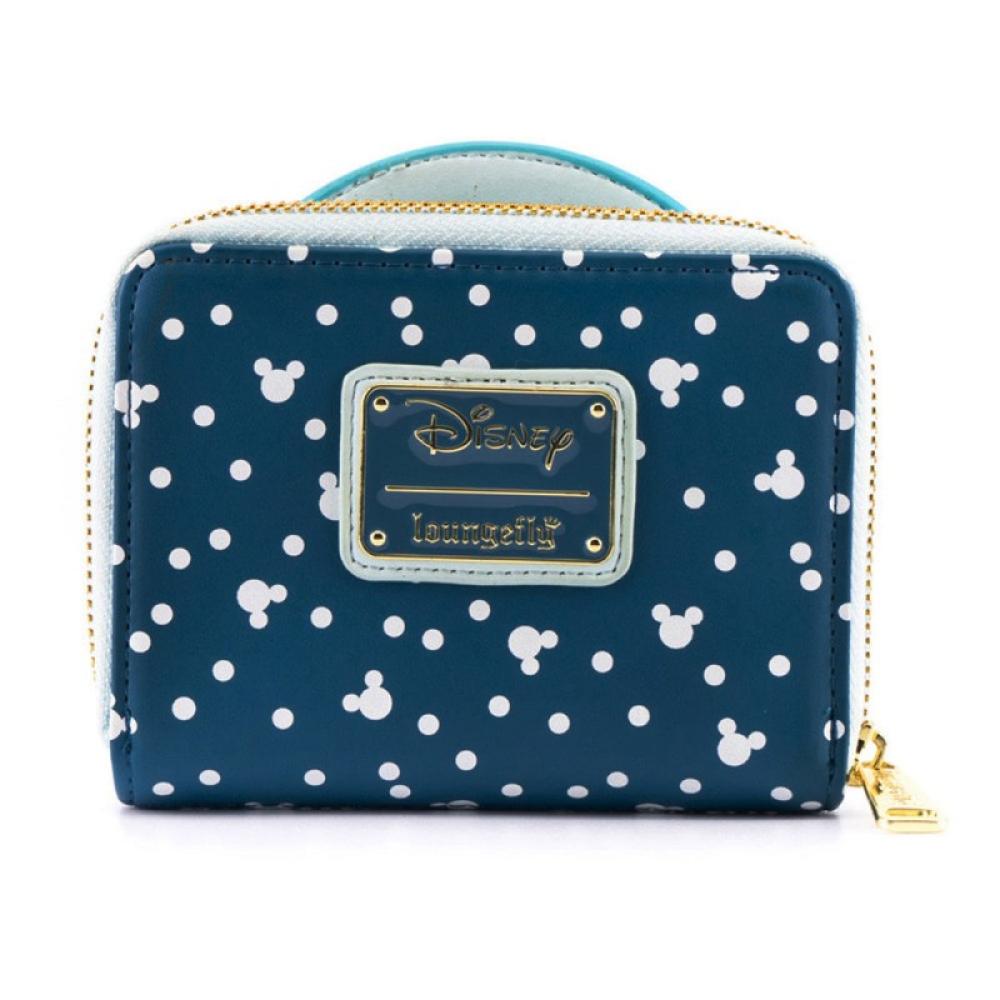 Loungefly - WDWA1786 monedero, tarjetero y portadocumento de viaje Riñonera antirrobo de viaje Azul Cuero vegano