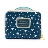 Loungefly - WDWA1786 monedero, tarjetero y portadocumento de viaje Riñonera antirrobo de viaje Azul Cuero vegano