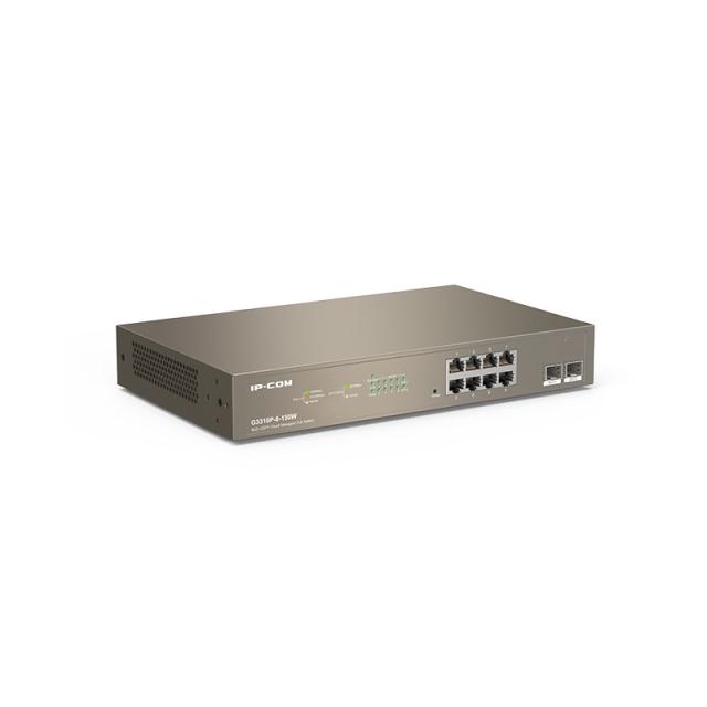 IP-COM Networks - G3310P-8-150W switch Gestionado L2 Gigabit Ethernet (10/100/1000) Energía sobre Ethernet (PoE) Gris