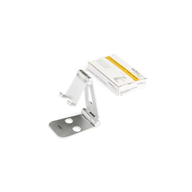 StarTech.com - Base para Móvil y Tablet - Soporte Plegable Universal para Dispositivos Móviles - Base Plegable Ergonómica Portát