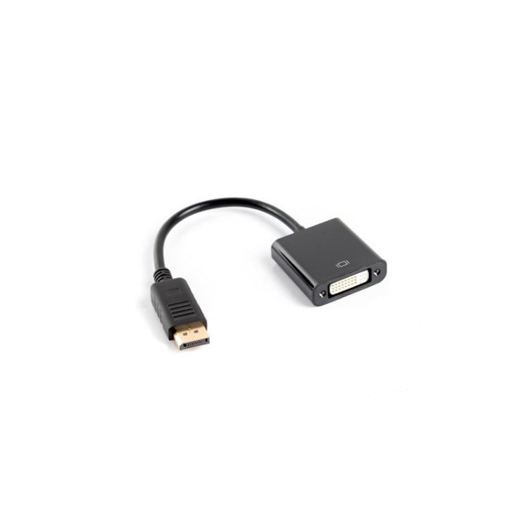 Lanberg - AD-0007-BK adaptador de cable de vídeo 0,1 m DisplayPort DVI-D Negro