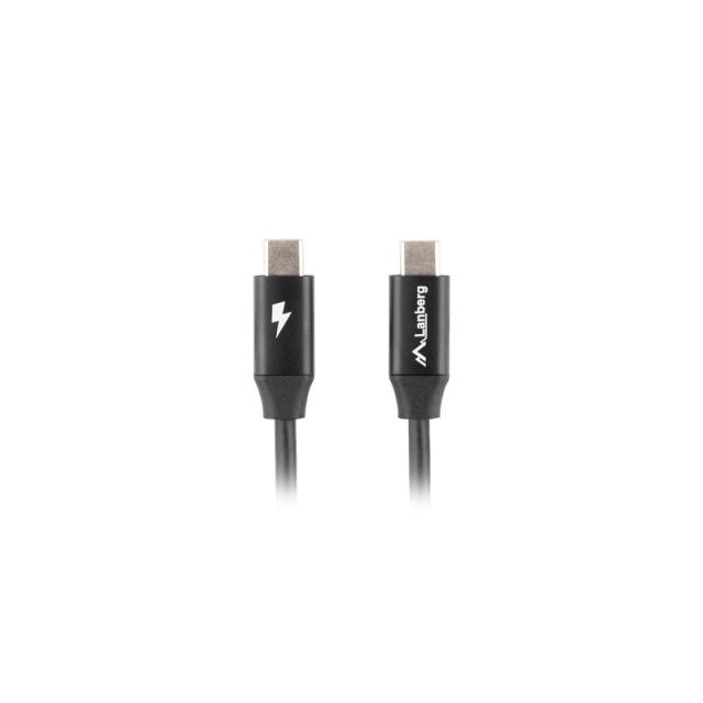Lanberg - CA-CMCM-40CU-0010-BK cable USB USB 2.0 1 m USB C Negro